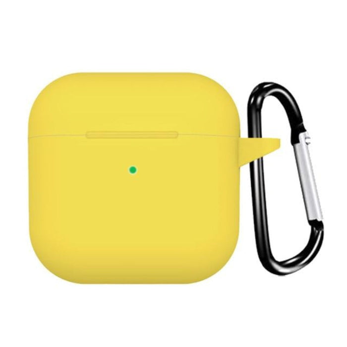 Water-resistant Silicone Carrying Case with Keychain for Airpods (Set of 3): pink, dark teal protective earbud charging-case