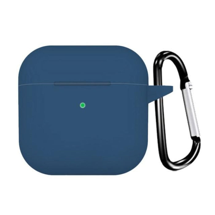 Water-resistant Silicone Carrying Case with Keychain for Airpods (Set of 3): pink, dark teal protective earbud charging-case