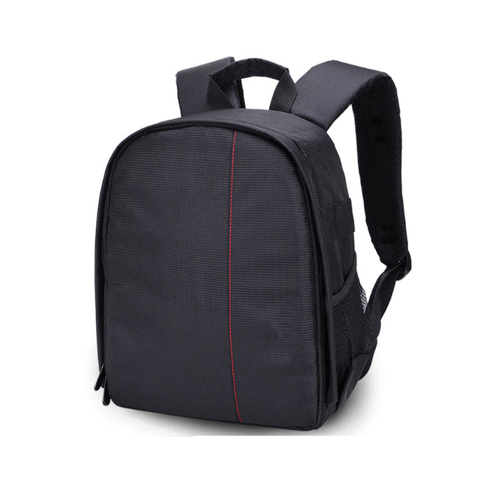 Waterproof Camera Backpack for Convenient Portability: black, red backpack, minimal style