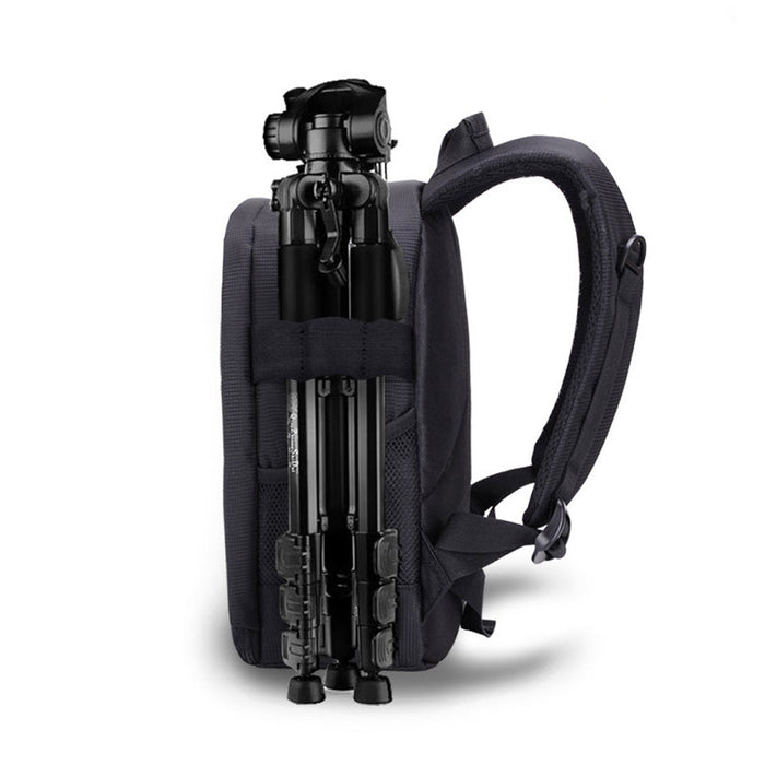 Waterproof Camera Backpack for Convenient Portability: black, red backpack, minimal style