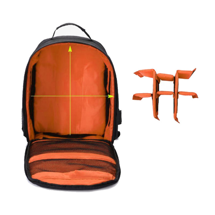 Waterproof Camera Backpack for Convenient Portability: black, red backpack, minimal style