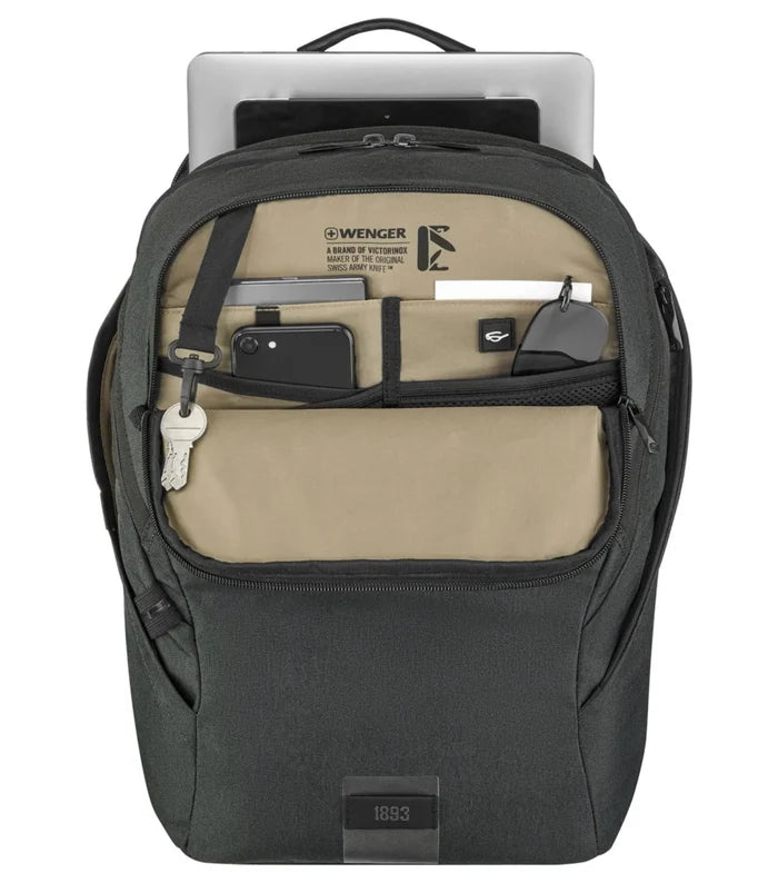 Padded 16'' laptop compartment with dedicated 10'' tablet pocket