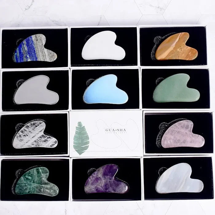 Wholesale White Rose Quartz Gua Sha Set