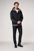 Windproof Hooded Jacket for Men Black