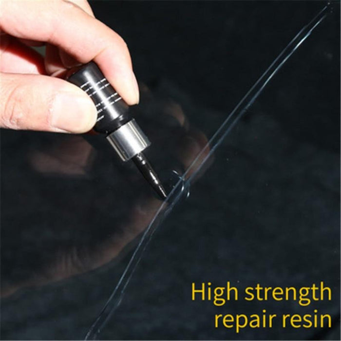 Windshield Repair Resin Kit with 5 Bottles for Auto Glass: black, silver car windshield crack repair, product advertisement s