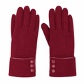 Winter Touch Screen Gloves for Women with Fleece Lining for Warmth Red