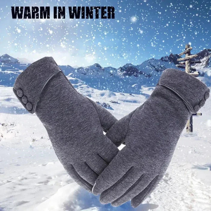Winter Touch Screen Gloves for Women with Fleece Lining for Warmth: burgundy, deep red pair of gloves, minimal elegant style