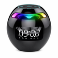 Wireless Bluetooth Speaker with Clock Functionality Black