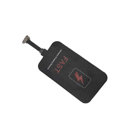 Wireless Charging Adapter for Universal Devices: white, black wireless charging receiver adapter for iPhone, minimal style