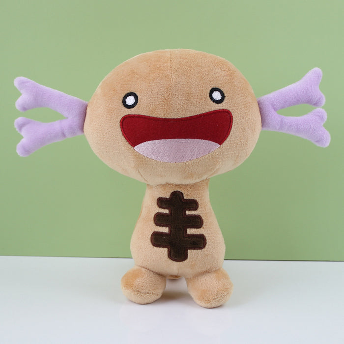Wooper Plush, Perfect Gift for Fans: beige, lavender axolotl character, cute cartoon style
