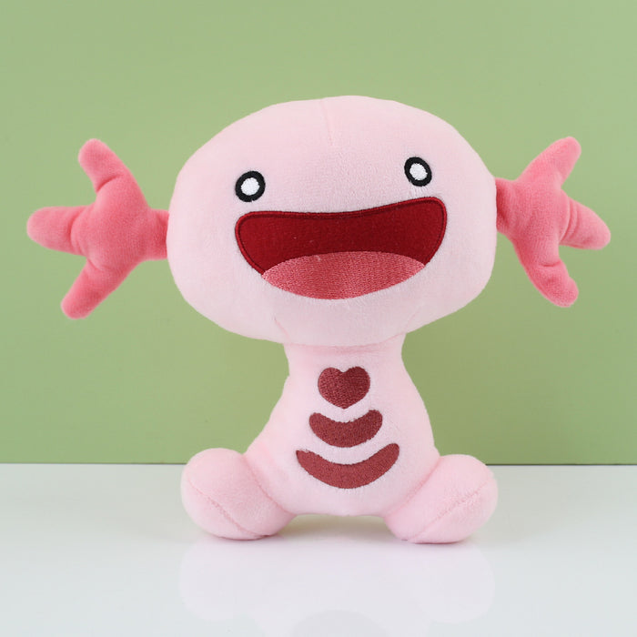 Wooper Plush, Perfect Gift for Fans: beige, lavender axolotl character, cute cartoon style