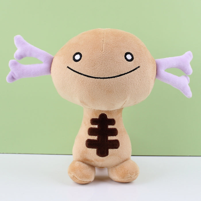 Wooper Plush, Perfect Gift for Fans: beige, lavender axolotl character, cute cartoon style