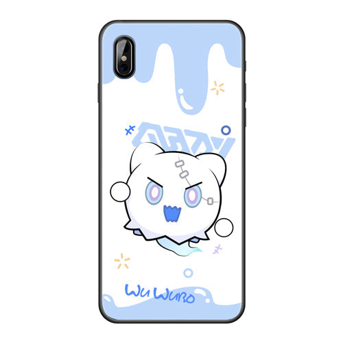 Wubbaboo Honkai Star Rail Phone Case: red, white cartoon firefighter character, kawaii cartoon style