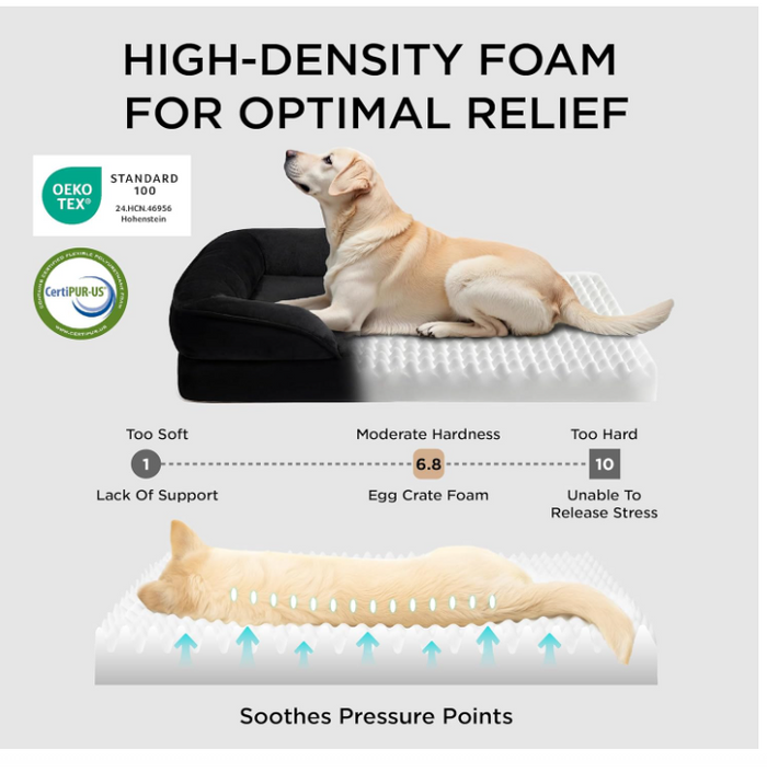 XL Orthopedic Couch Dog Bed Waterproof Washable Sofa Pet Bed Removable Cover-74