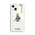 Zelda Breath of the Wild Phone Case: clear, white The Legend of Zelda character and game-themed pixel art, retro pixel art, v