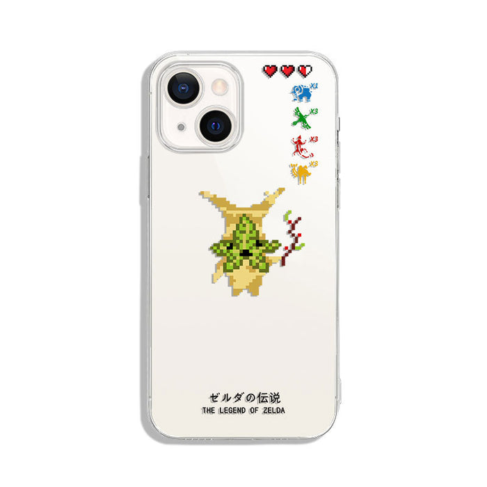Zelda Breath of the Wild Phone Case: clear, white The Legend of Zelda character and game-themed pixel art, retro pixel art, v