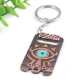 Zelda Sheikah Slate Keychain: Portable Adventure Symbol: antique copper, dark brown The Legend of Zelda Sheikah eye symbol, v