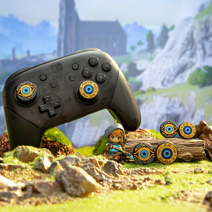 Zelda Sheikah Slate Thumb Grips: Features, Comfortable, Anti-slip: black, brown Nintendo Switch Joy-Con analog stick cover se