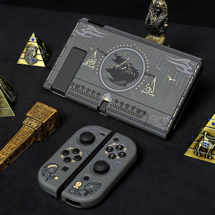 Zelda Switch Case: Dockable, Frosted, Precise: dark gray, black The Legend of Zelda: Hyrule Warriors theme, fantasy game-them