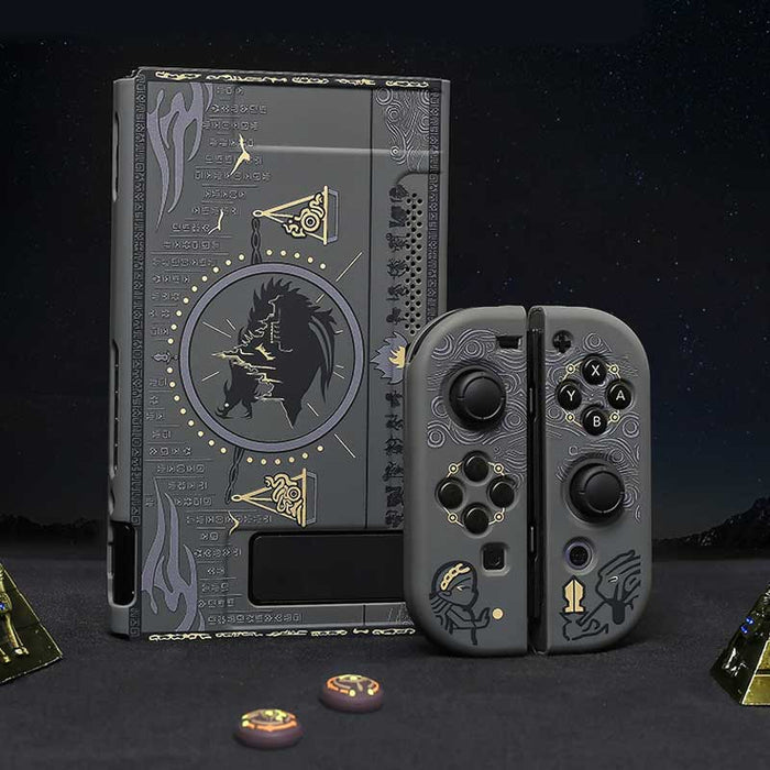 Zelda Switch Case: Dockable, Frosted, Precise: dark gray, black The Legend of Zelda: Hyrule Warriors theme, fantasy game-them